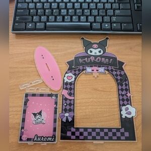 NEW Acrylic Kuromi spinning picture in frame